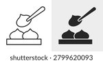 Dim Sum Icon represents traditional Asian cuisine, small dishes, and dining culture.