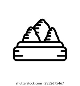 dim sum icon solid style vector