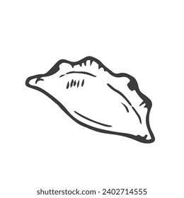 dim sum icon. Thin line dim sum icon doodle sketch