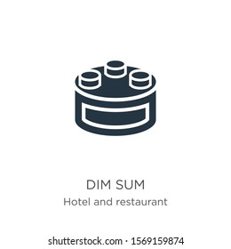 Dim sum icon vector. Trendy flat dim sum icon from hotel and restaurant collection isolated on white background. Vector illustration can be used for web and mobile graphic design, logo, eps10