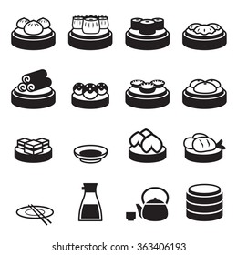 Dim sum & japanese food icons