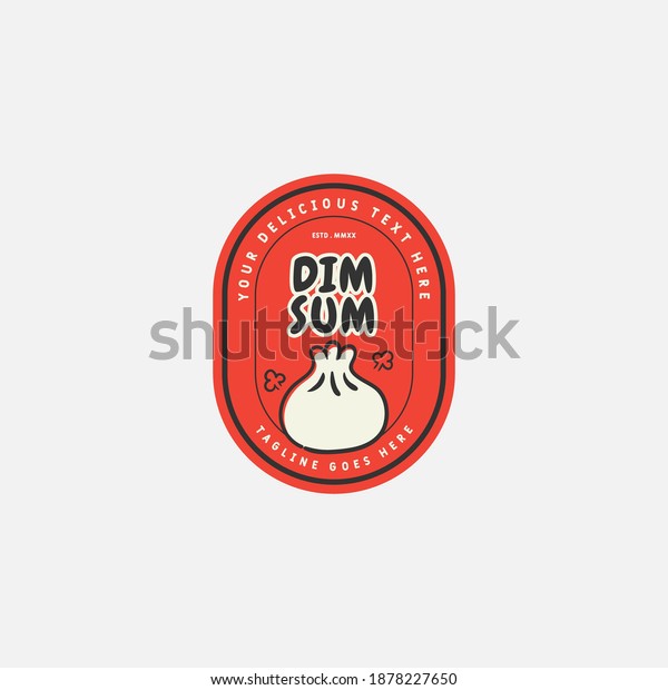 Dim Sum Logo Design Vector Template Stock Vector Royalty Free 1878227650