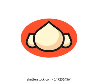 Dim sum simple vector illustration. Symbol of dim sum vector design. logo dim sum vector template