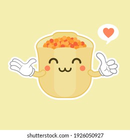 Dim sum, traditional Chinese dumplings Asian food vector illustration. Traditional Chinese dumplings. Taiwanese cuisine. Korean dumplings in a steamer