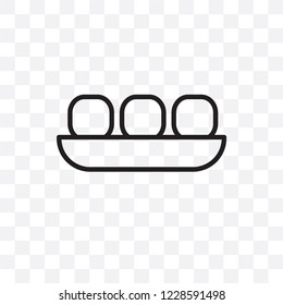 Dim sum vector linear icon isolated on transparent background, Dim sum transparency concept can be used for web and mobile