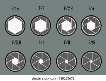 Dimension Dslr Camera Aperture Vector