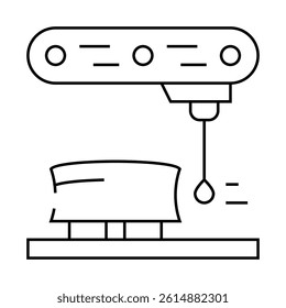 dimension gauge line icon vector. dimension gauge sign. isolated contour symbol black illustration