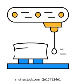 dimension gauge line icon vector. dimension gauge sign. isolated symbol illustration