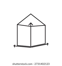 dimension icon illustration element design