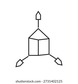 dimension icon illustration element design
