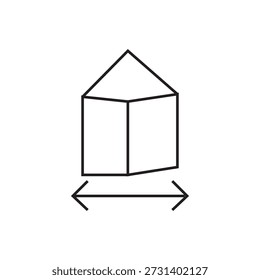 dimension icon illustration element design