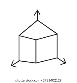 dimension icon illustration element design