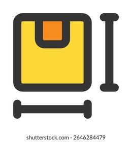 dimension line color icon editable vektor