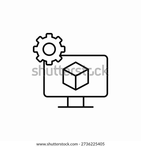 dimension modification icon sign vector