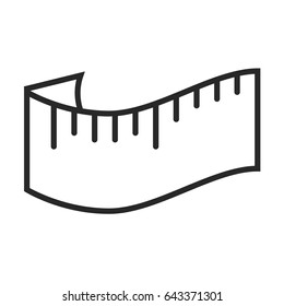 dimension vector icon in simple outline style. This icon are perfect for your websites and applications.