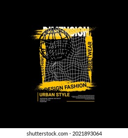 Dimension writing design, suitable for screen printing t-shirts, clothes, jackets and others