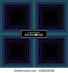 Dimensional background. Dimension background