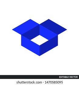 dimensional box geometric hexagon pattern