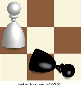 dimensional chess on board
