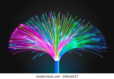 dimensional fiber optic background