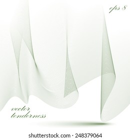 Dimensional motif elegant flowing curves, passion background in motion, light romantic eps8 design backdrop.