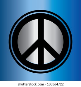 dimensional peace sign