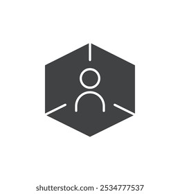 Abmessungen Person Symbol flach und einfache Set-Design