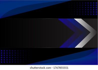 Dimensional vector background overlapping modern bar line designs in black, blue and white for text and website design messages, vectors