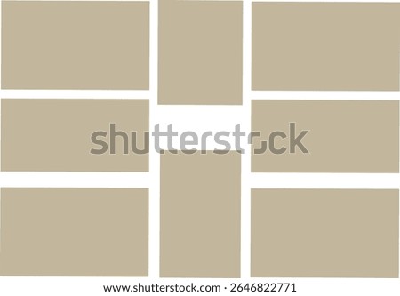 Dimensions trendy bento grid layout style brick templates. Web comic grids with right angles. Different panel layouts with and brutal shapes tiles of different sizes, Vector-EPS 10
