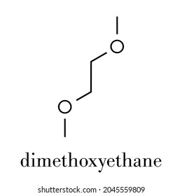 Dimethoxyethane Glyme Dme Dimethylene Glycol Chemical Stock Vector ...