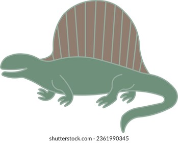 Dimetrodon Permian dinosaurios prehistóricos