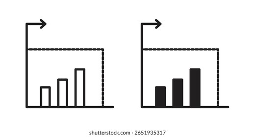 Icono de disminución de devoluciones. Versiones planas y de trazo. Elementos gráficos.