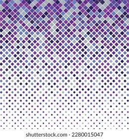 diminishing rhombus texture vector background, purple halftone particle background