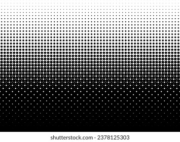 Diminishing stars . Geometric pattern in arabic style on a white background. Seamless in one direction. Long fadeout