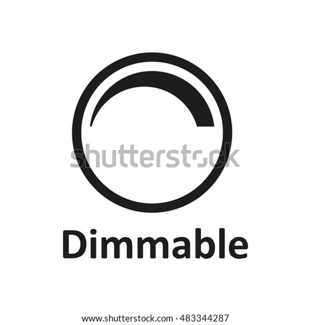 Dimmable Icon Icon LED Light Vector Stock Vector (Royalty Free ...