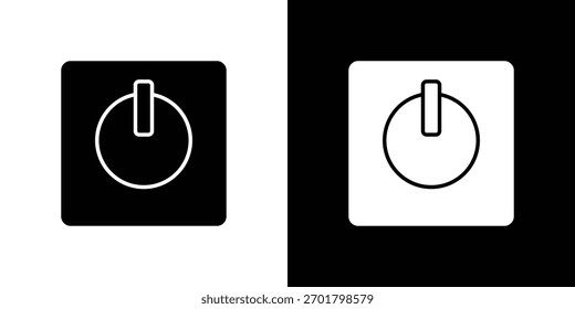 Icono de Dimmer, estilo plano simple. para diseños ui o ux