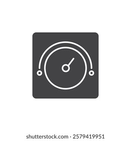 Dimmer icon Simple thin line flat symbol