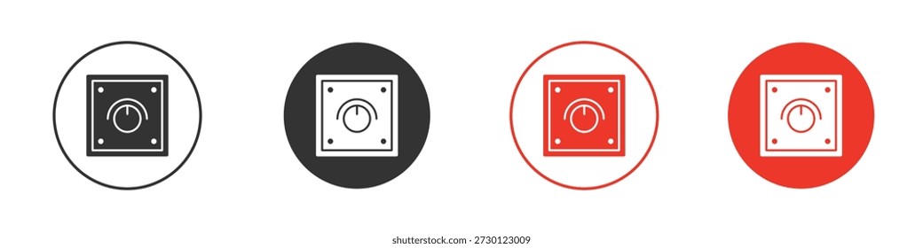 Ícono del amortiguador para ui o ux aislado en blanco para el App móvil, editable