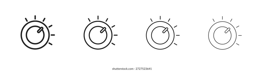 Iconos del amortiguador para el concepto móvil y el color del Diseño web editables