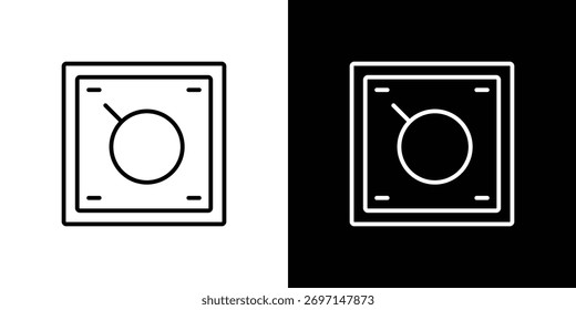 Iconos de Dimmer. simple, trazo, iconos negros