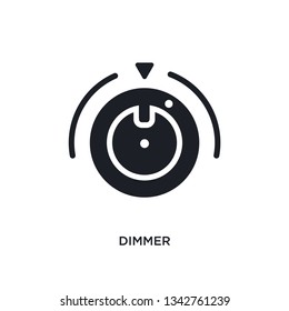 dimmer isolated icon. simple element illustration from electrian connections concept icons. 