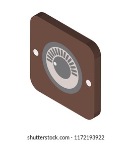 Dimmer isometric left top view 3D icon