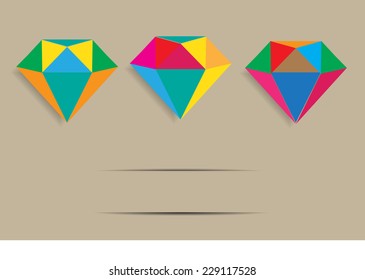 dimond background and concept for success