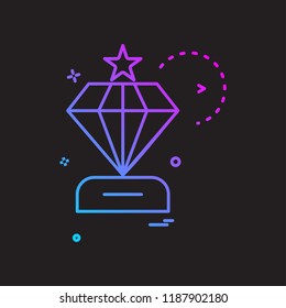 Dimond Icon Vector Design