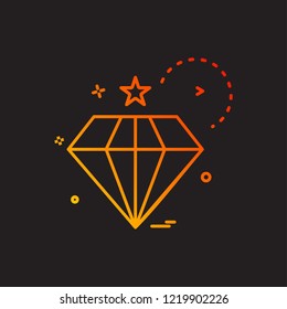 Dimond Icon Vector Design