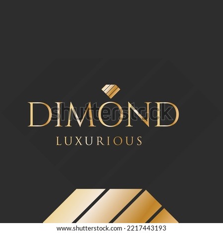 Dimond luxurious logo concept for new business