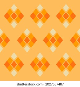 Dimond Orange Yellow Vector Pattern For Background Or Texture 