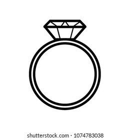 Dimond Ring Icon 