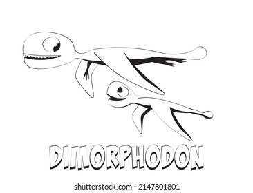 Dimorphodon Dinosaur Coloring Page 10-14