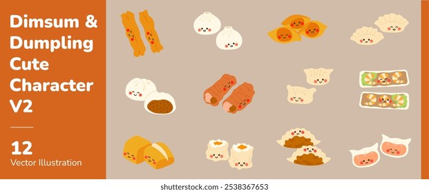 Dimsum and Dumpling Cute Character 2